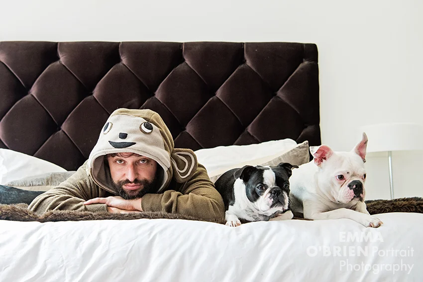 Roger Goode photographed by dog photographer Emma O'Brien