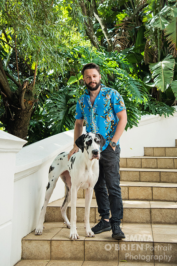 Roger Goode photographed by dog photographer Emma O'Brien