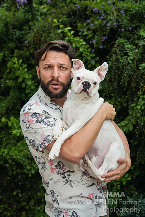 Roger Goode photographed by dog photographer Emma O'Brien