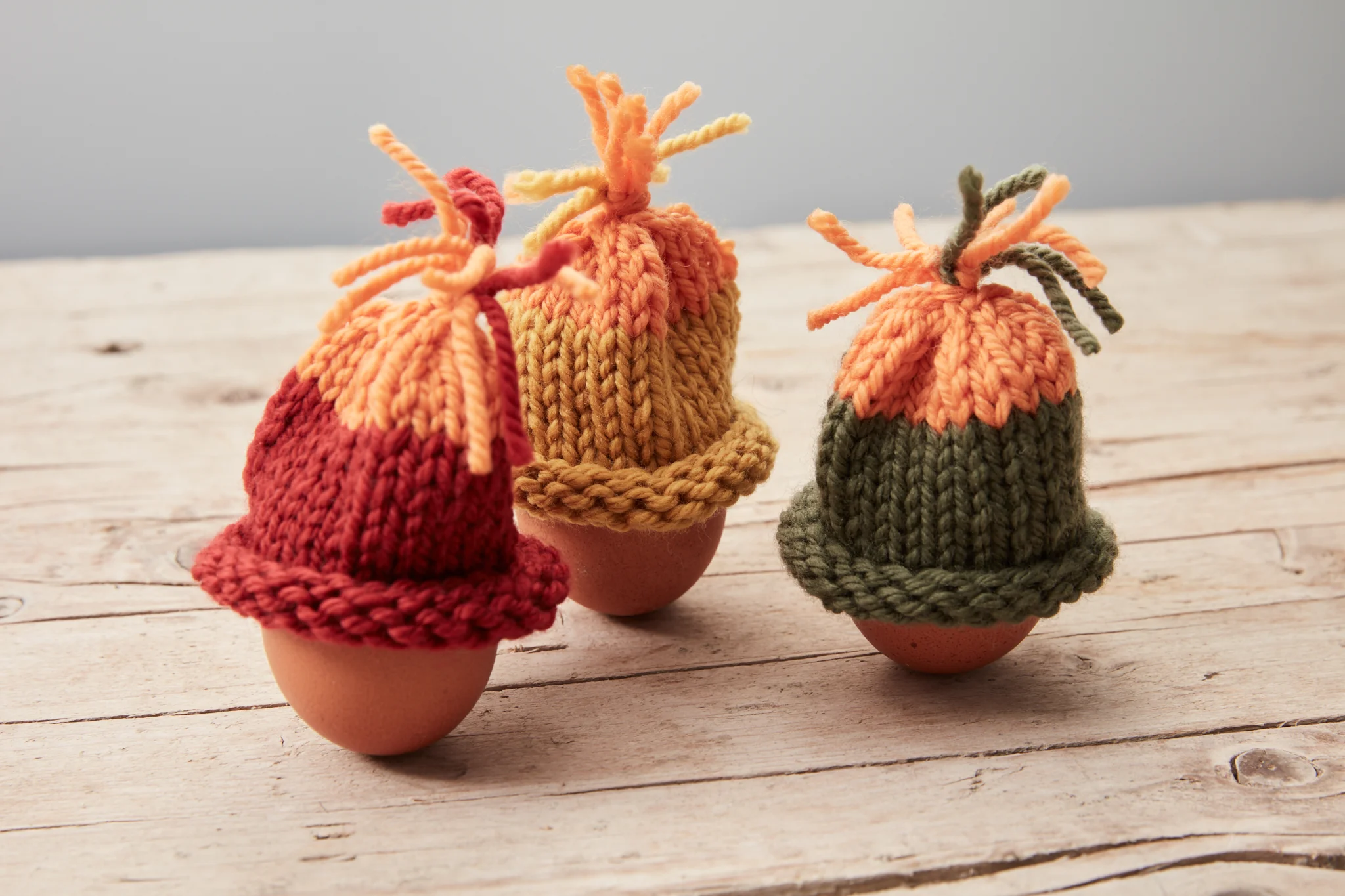 süße und super schnell gestrickte Eierwärmer für den Frühstückstisch nicht nur zu Ostern.