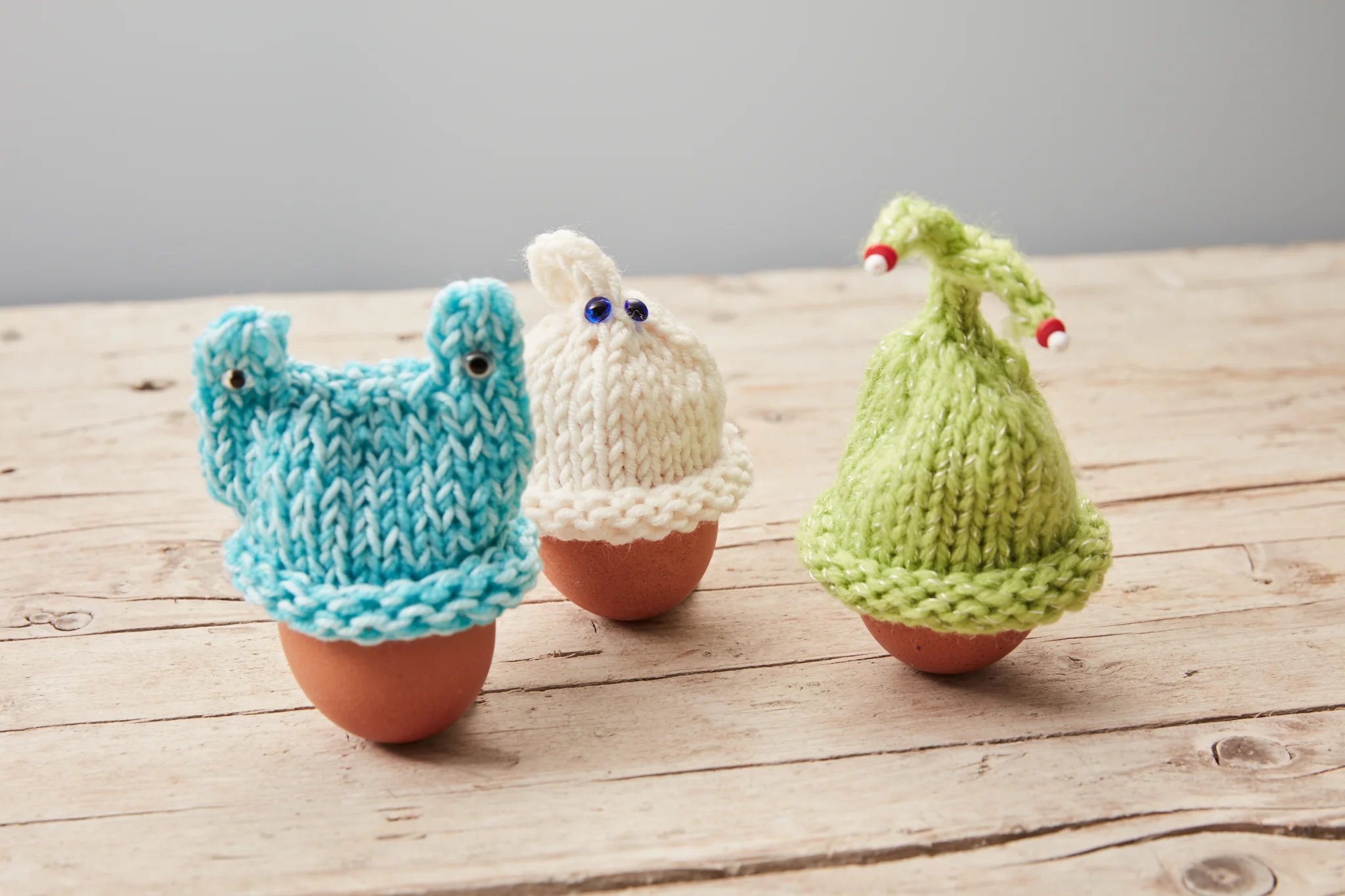 süße und super schnell gestrickte Eierwärmer für den Frühstückstisch nicht nur zu Ostern.