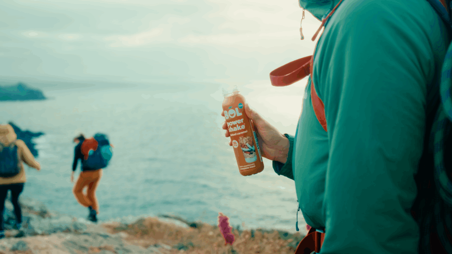 Drinking Milkshake Clifftop