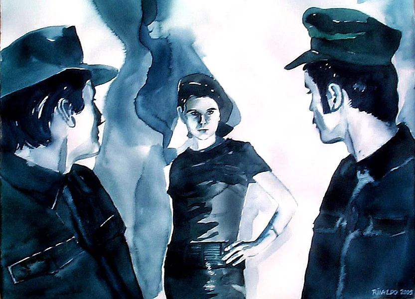 Rinaldo Hopf, Irm Herrmann & Harry Baer in Fassbinder's PIONIERE IN INGOLSTADT, 2005