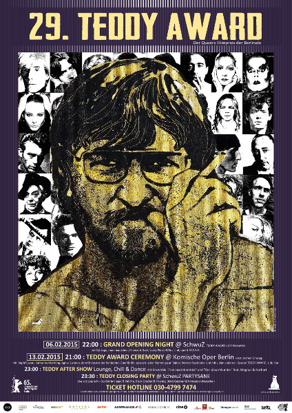 POSTER & PR IMAGE FOR TEDDY AWARD / BERLINALE FILM FESTIVAL, BERLIN 2015