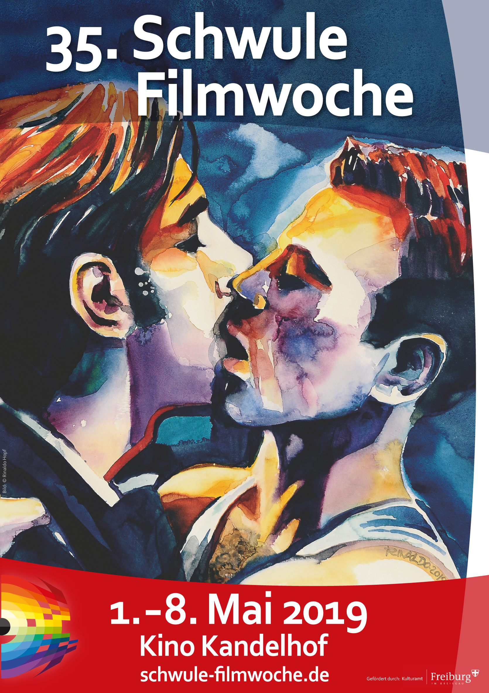 POSTER FOR GAY FILM FESTIVAL, FREIBURG