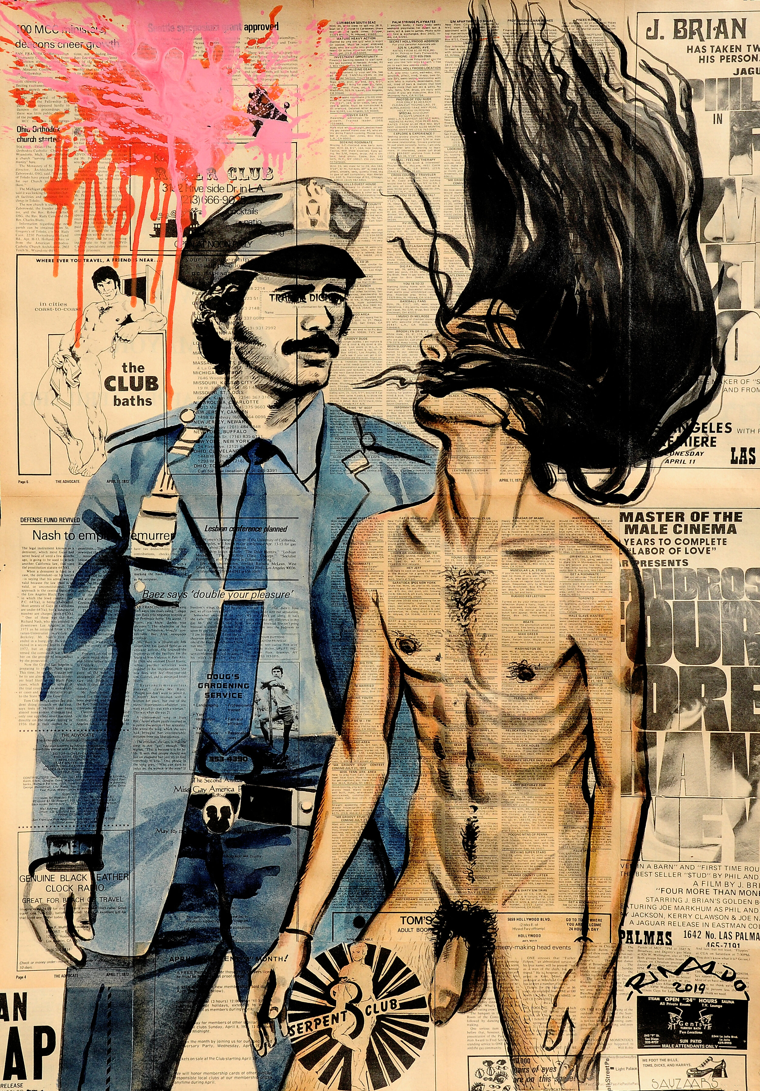 Rinaldo Hopf_Stonewall Riots_Dancer & Police Officer_2019_100x70 cm.jpg