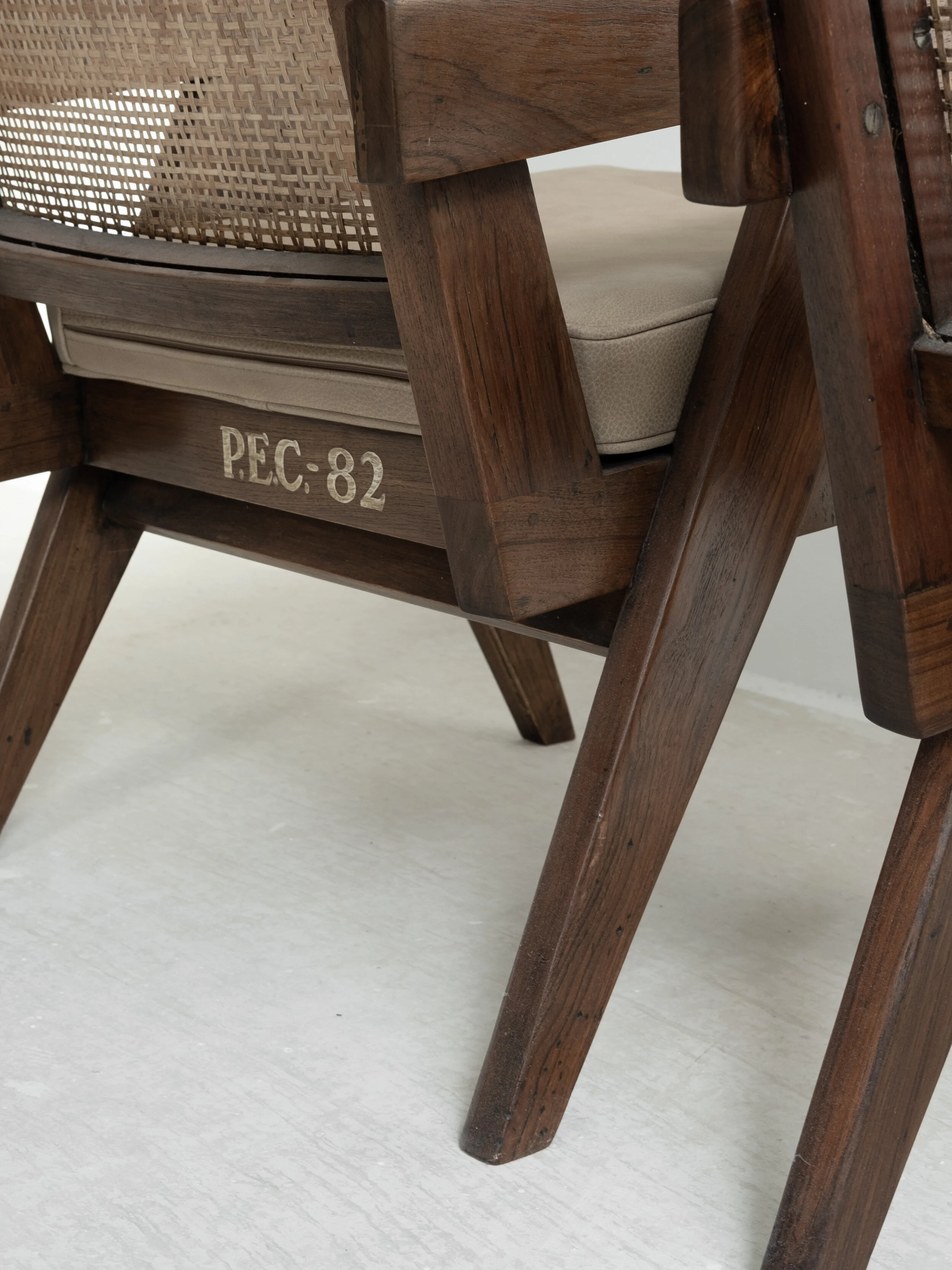 Vintage pair of Pierre Jeanneret “Easy Armchair” PJ-SI-29-A available at NICOLAI HECHT. Collectible, contemporary and vintage design available.