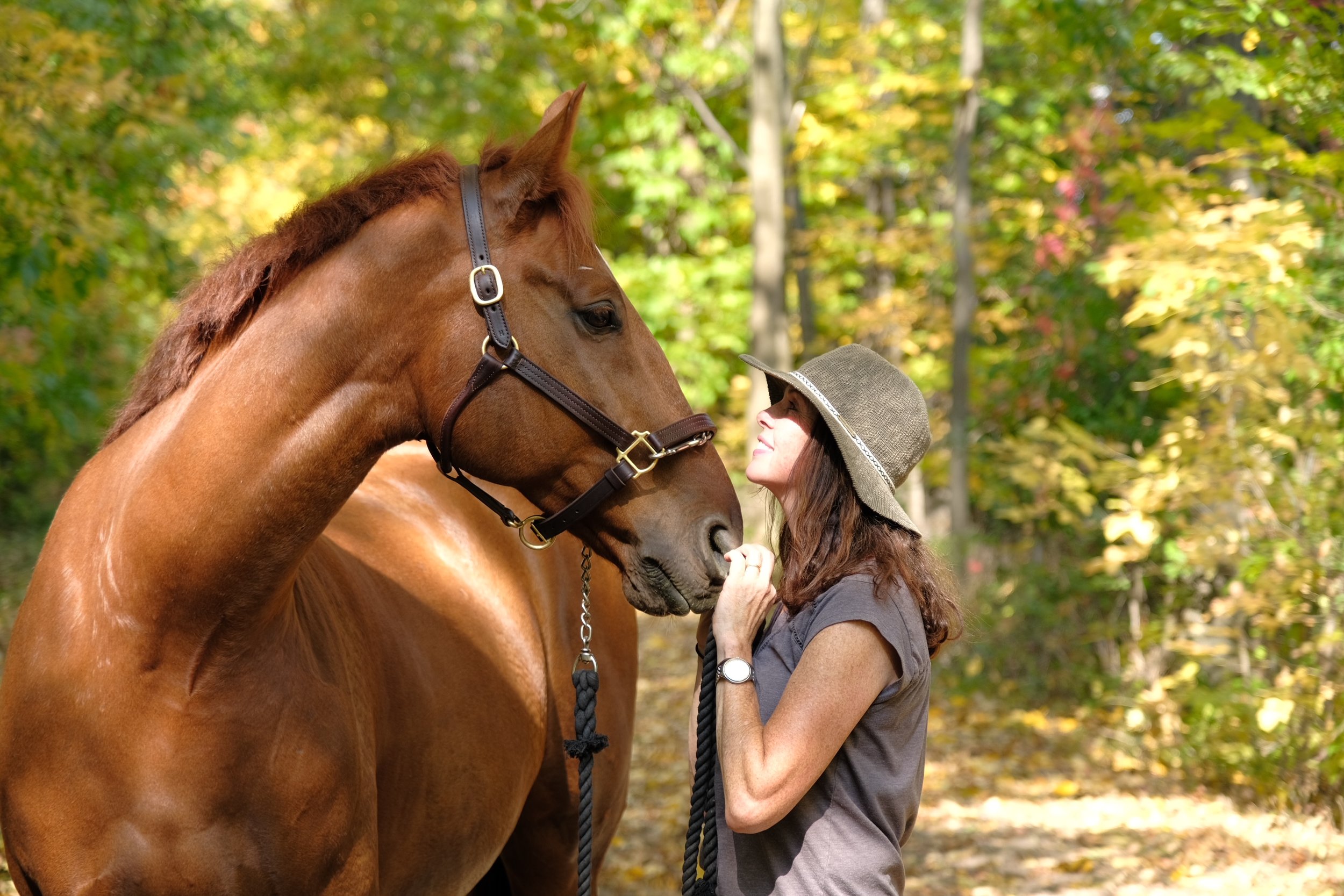  Boarder Trish With Her Horse Doc   