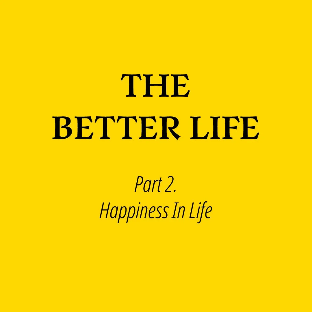 The Better Life Part 1 Temperament and Habit — Orange Beetle