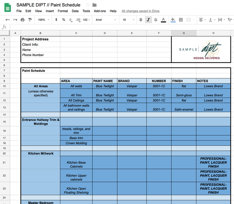 Schedule