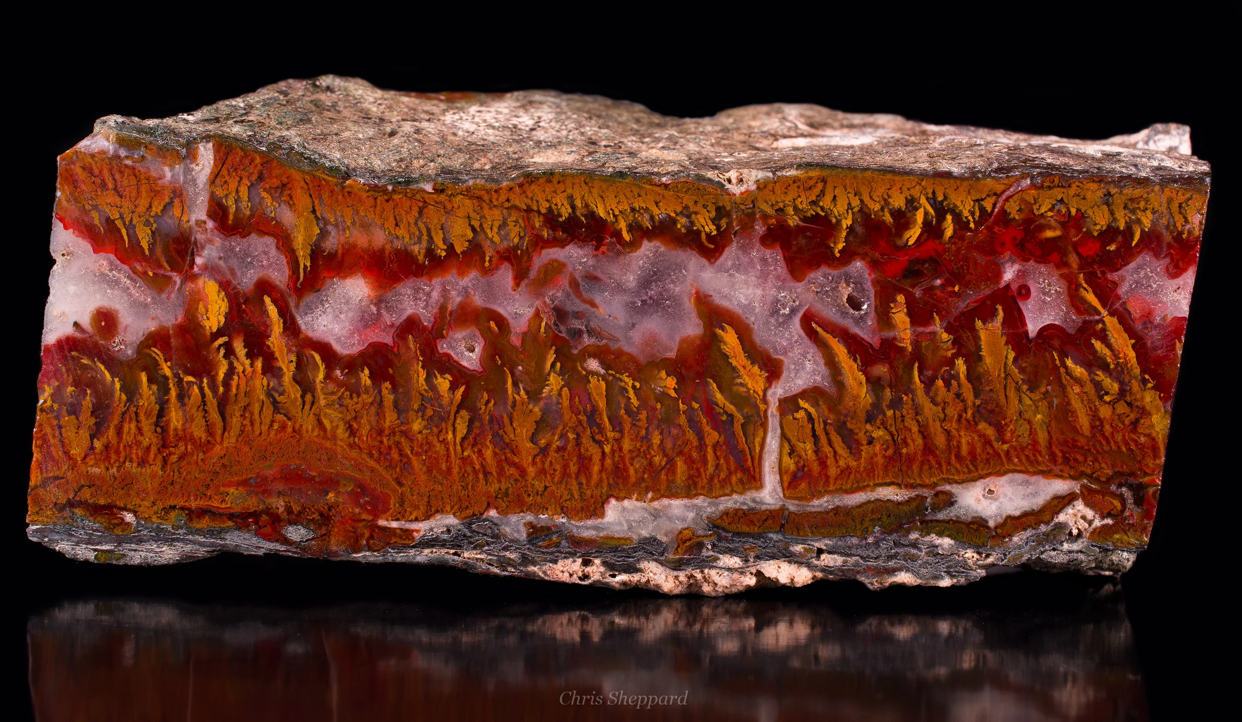 Golden Flame Agate