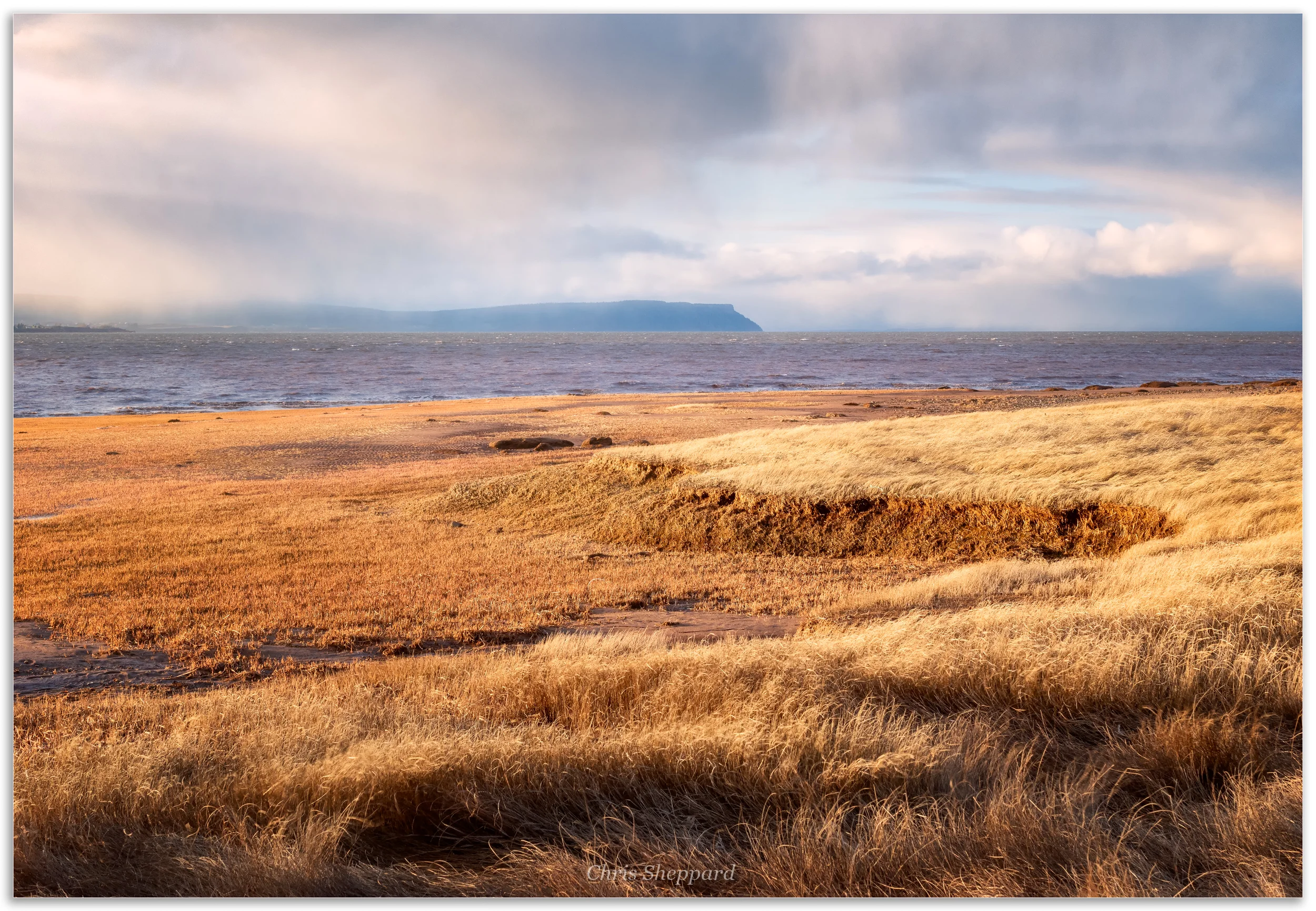 Swirling Rain Clouds over Blomidon, Minas Basin in N.S.