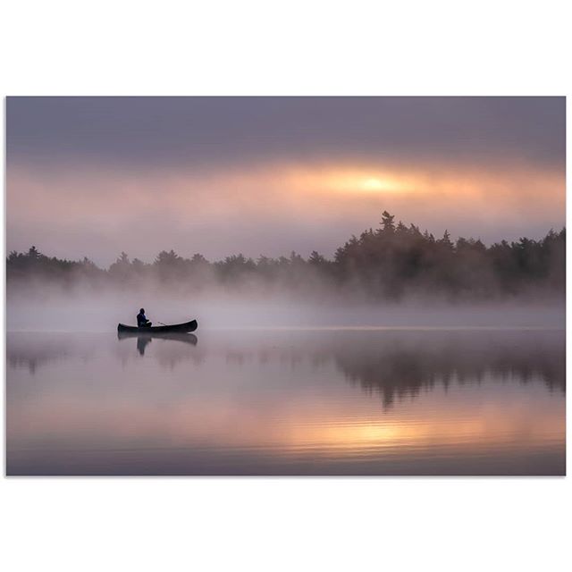 First Paddle of the Day. In a remote part of Nova Scotia near Kejimkujik National Park. .
.
.
#novascotia #igers_novascotia #raw_canada #sunrise #getoutside #visitnovascotia #explorenovascotia #wms_america #canoe #canoeing #lake #mist #landscapephoto