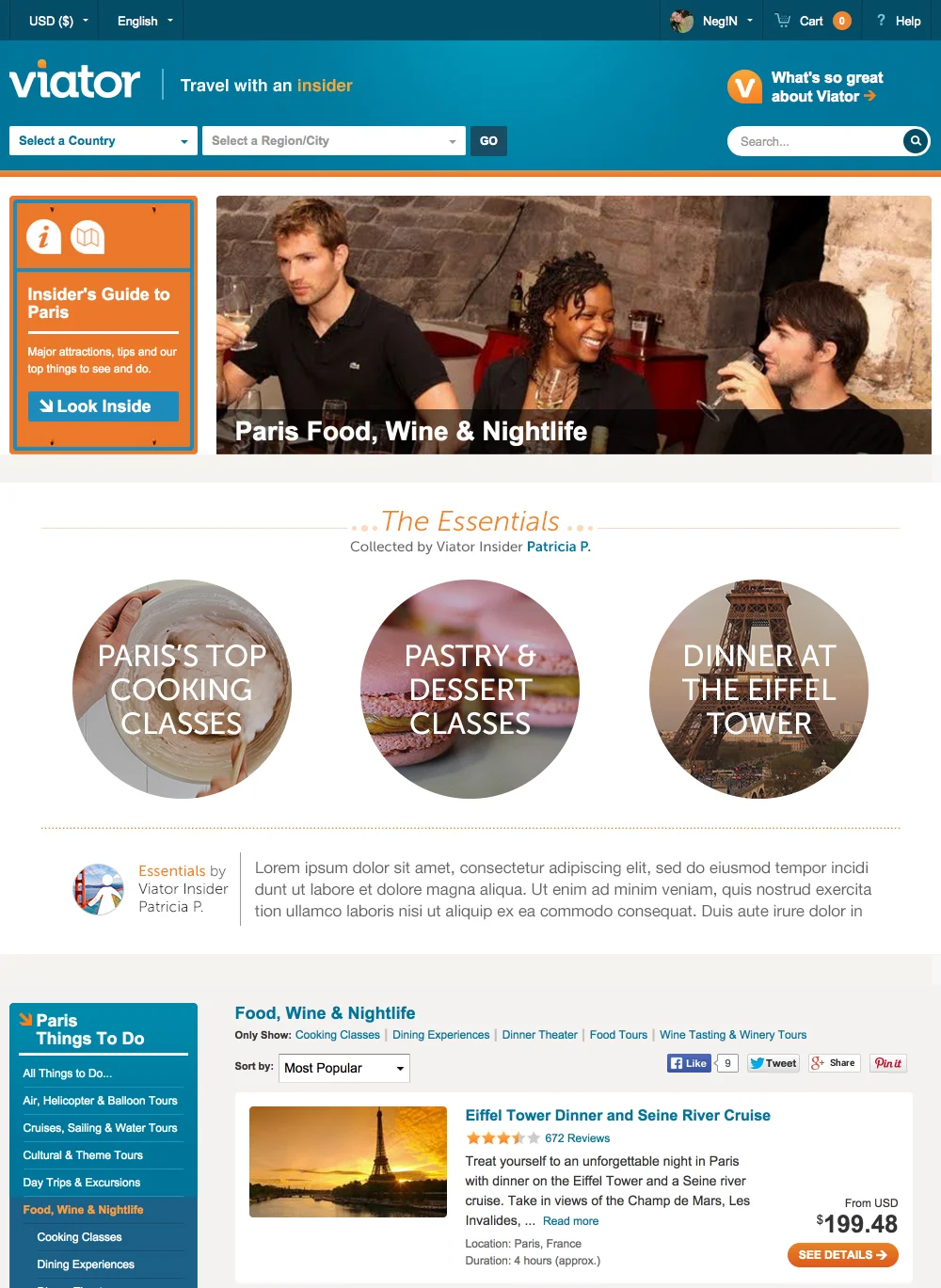 Viator's Project X Marketing Modules Three Circles - Earlier Iteration