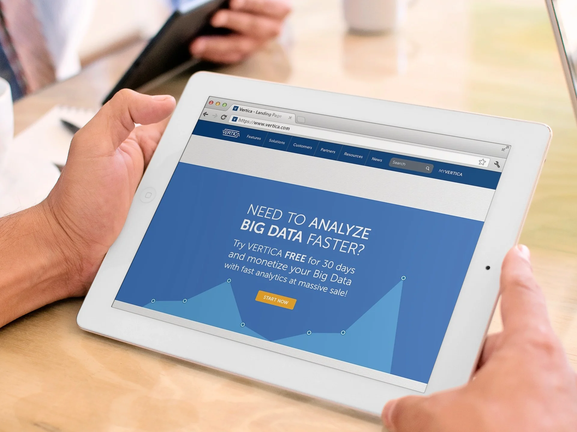 Vertica by HP Landing Page