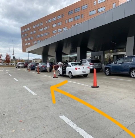 Veteran Affairs Proper Pickup Lane