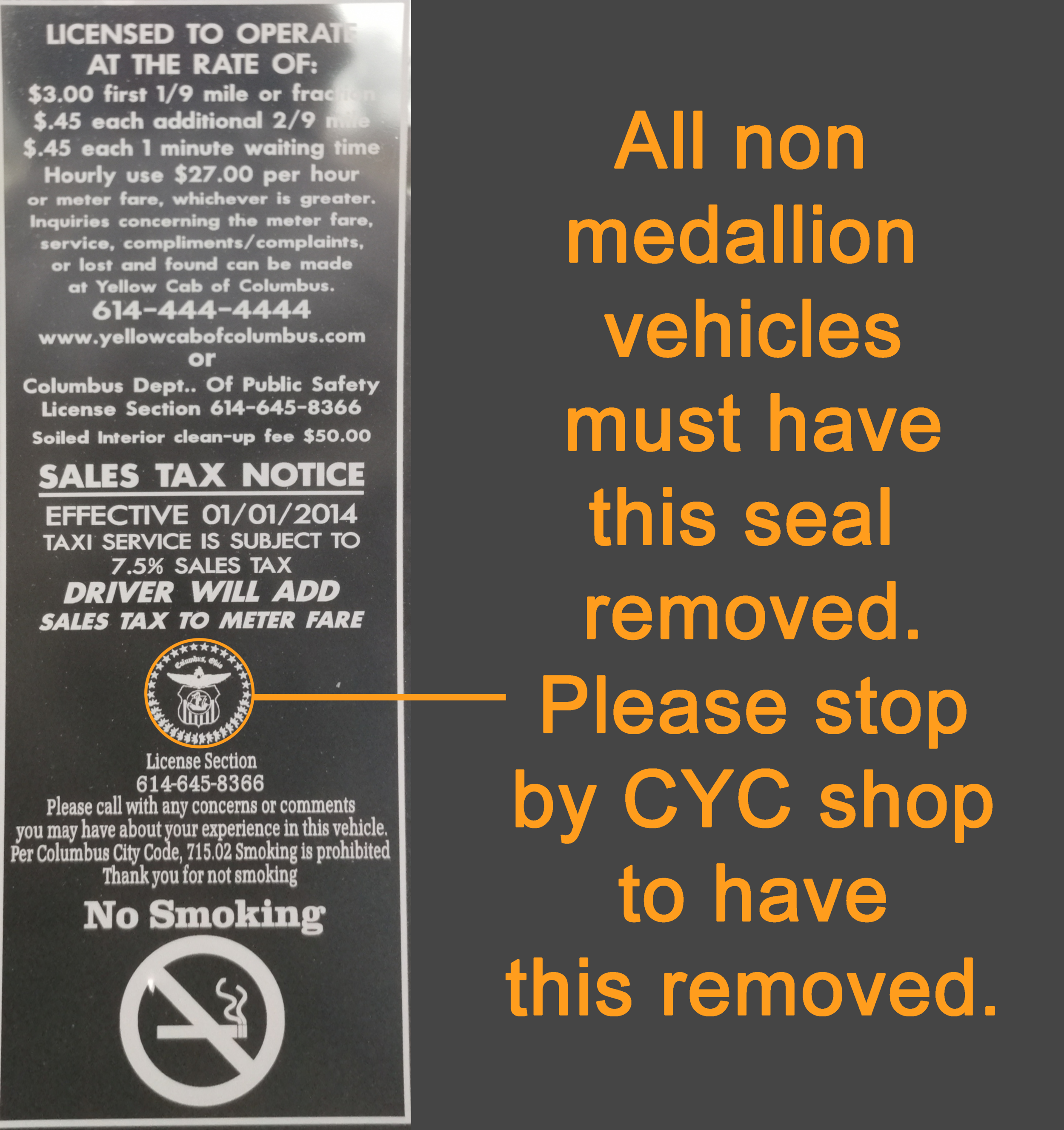 URGENT: City Seal Removal
