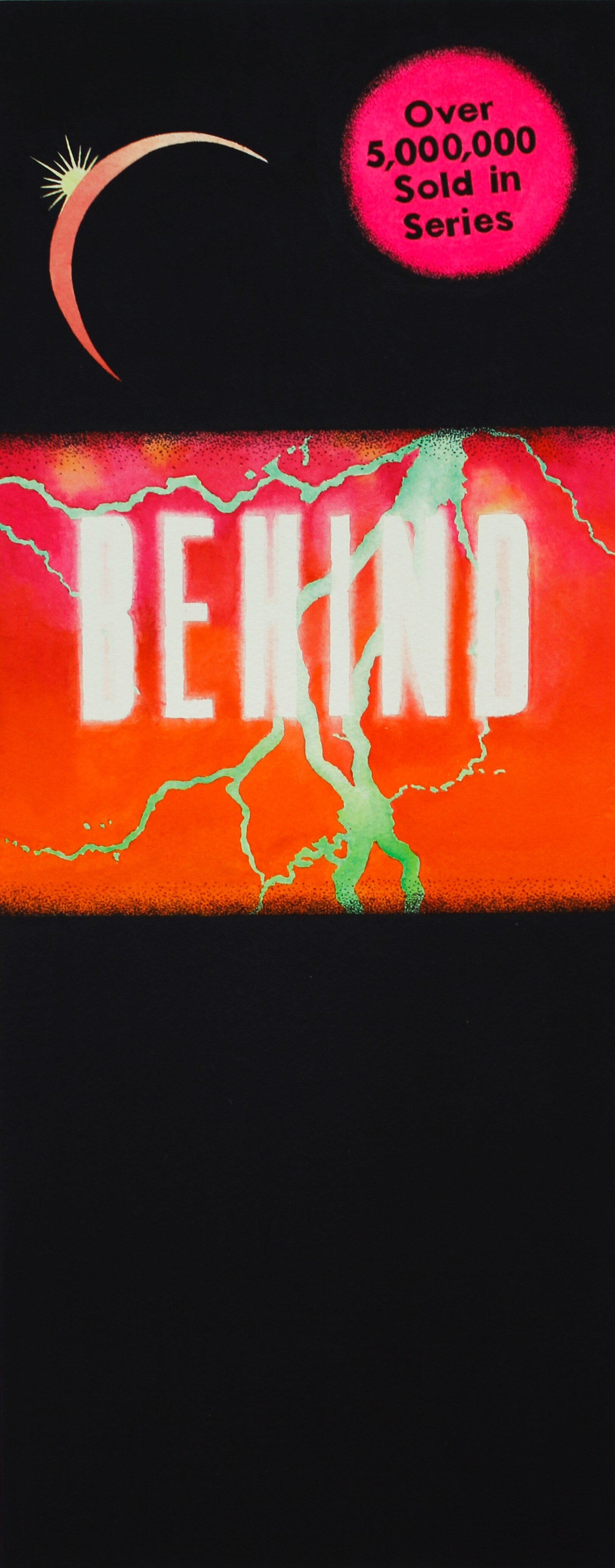 "Behind", Watercolor on paper, 19.75 x 7.75 inches