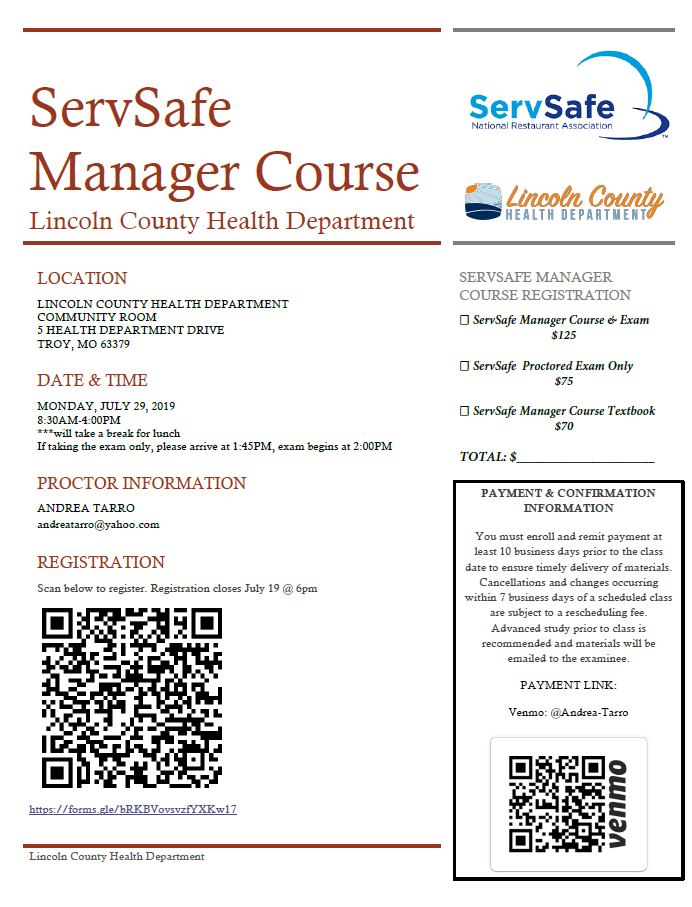 ServSafe Manager Course