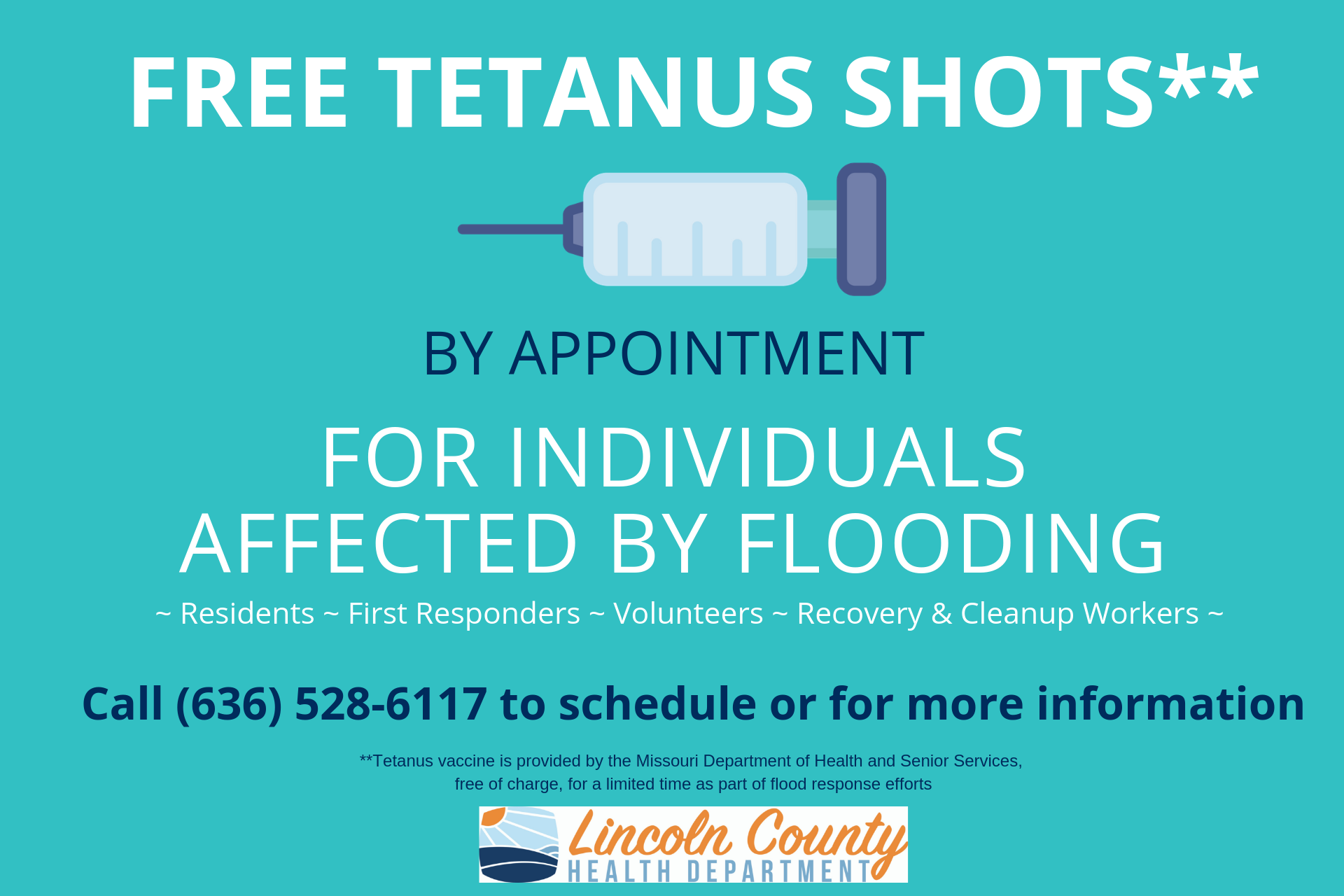 Tetanus Shots Offered to Individuals Affected by Flooding