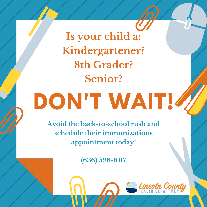 12th Grade Vaccine Clinics for Lincoln County R-III and Winfield R-IV Seniors