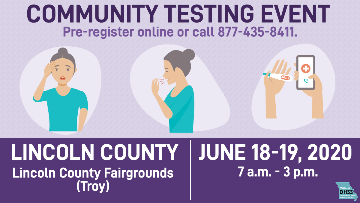 Lincoln County COVID-19 Drive-Through Testing June 18th and 19th