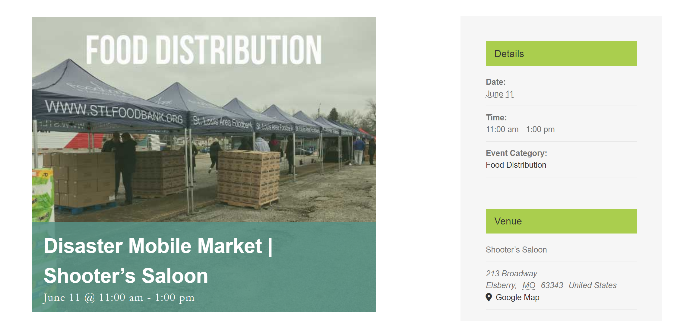 Free Food Distribution Thursday June 11th 