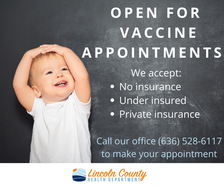 Open for Vaccine Appointments!