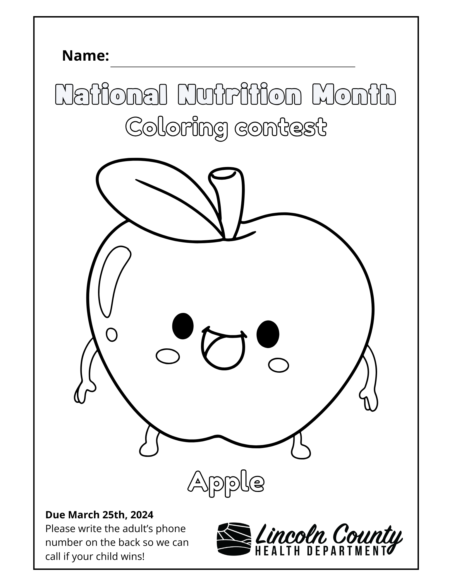 Global Cuisine Coloring Sheet