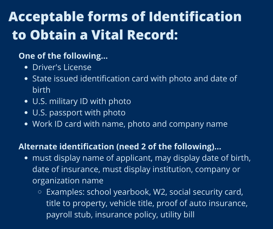 Birth and Death Certificates — Lincoln County Health Department