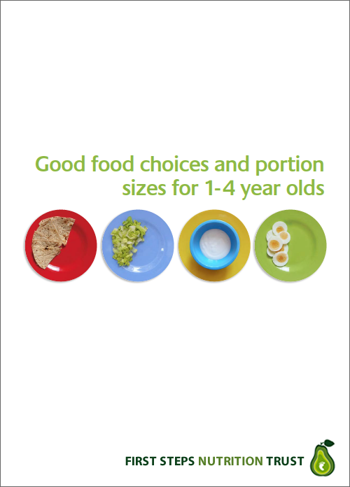 Good food choices and portion sizes for 1-4 year olds