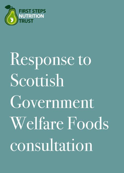 Response to Scottish Government Welfare Foods consultation