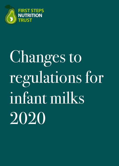 Changes to regulations for infant milks 2020