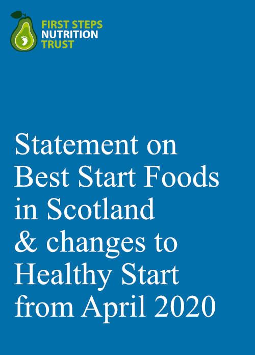 Statement on Best Start Foods in Scotland and changes to Healthy Start from April 2020