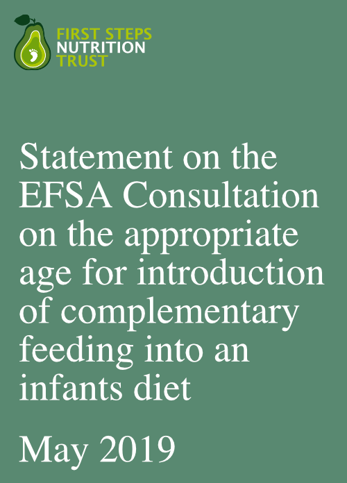 Statement on the EFSA Consultation on the appropriate age for introduction of complementary feeding into an infants' diet