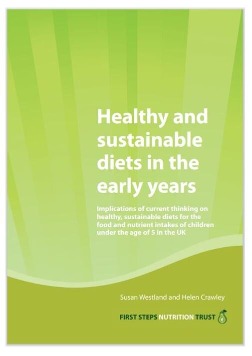 Healthy and  sustainable  diets in the  early years