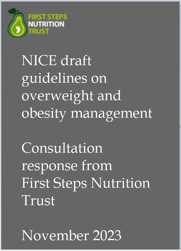 NICE draft guidelines on overweight and obesity management