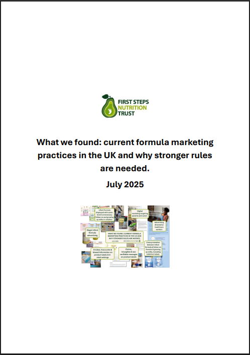 What we found: current formula marketing practices in the UK
