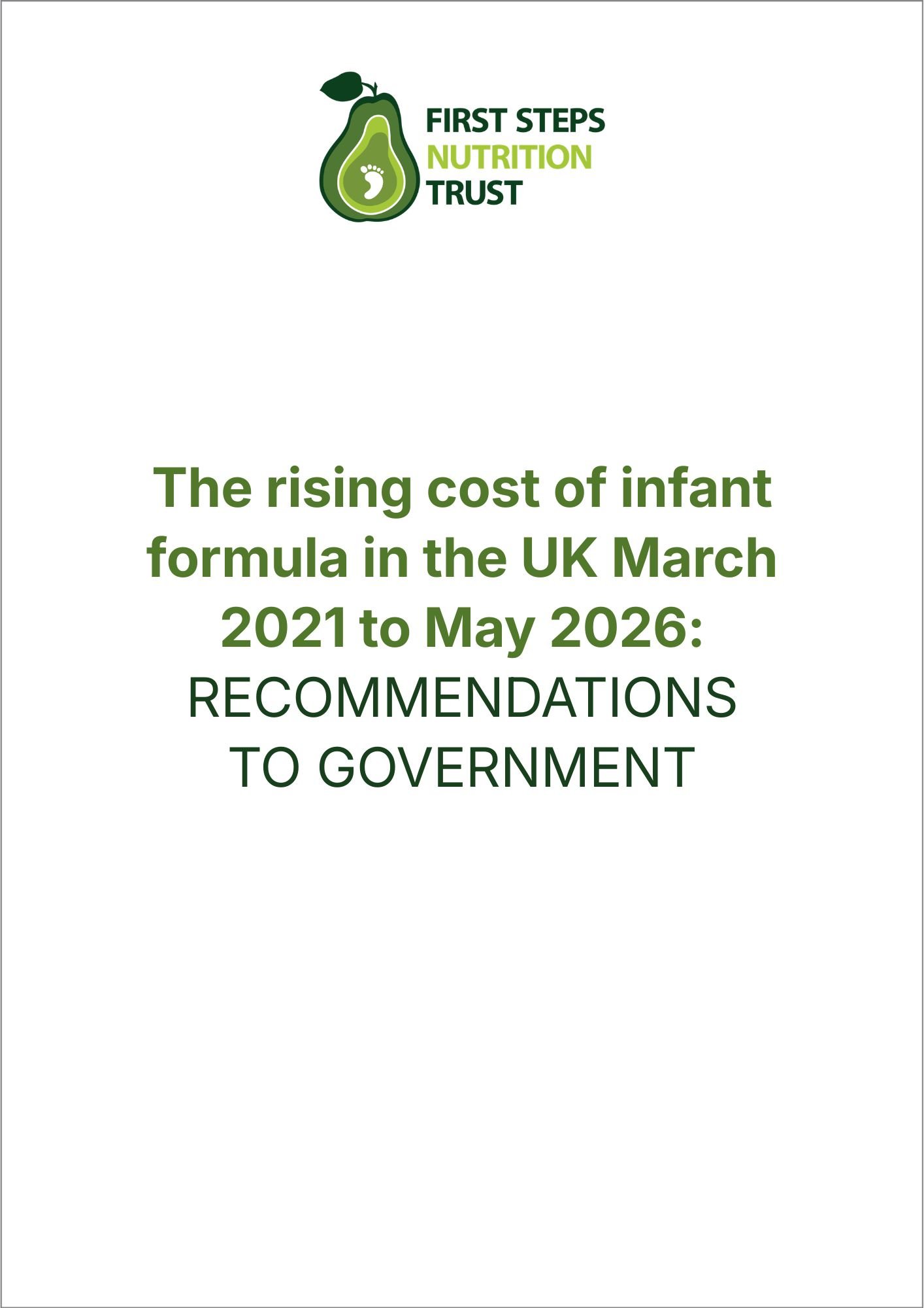 FSNT Infant formula cost trends May 2026 final