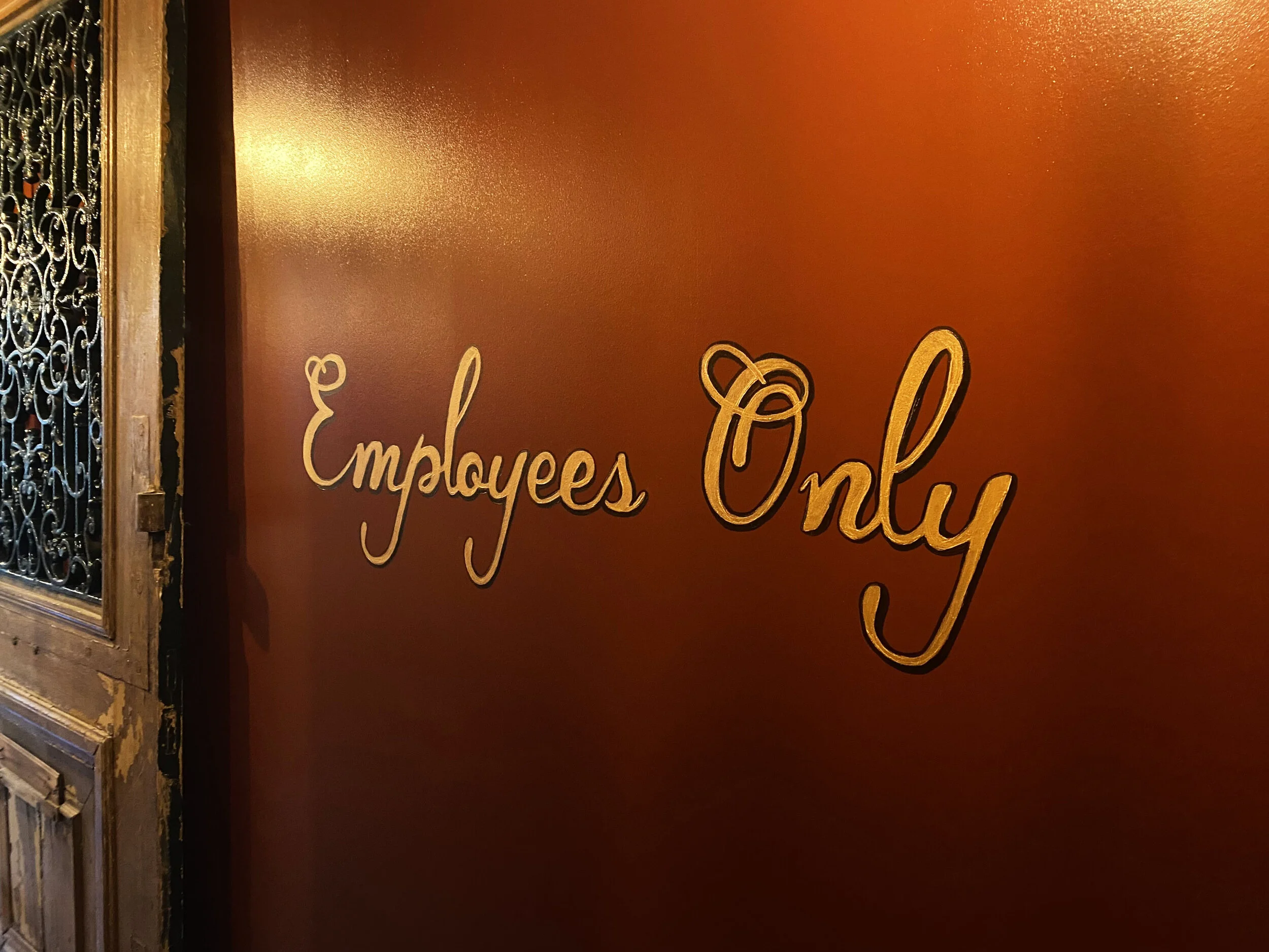 Hand lettered sign for Split-Rail, Chicago
