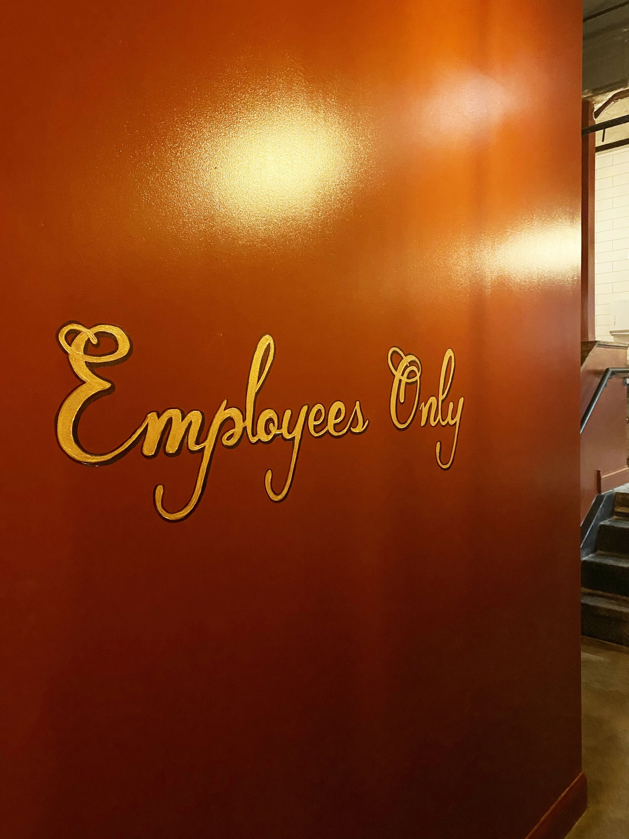 Hand lettered sign for Split-Rail, Chicago