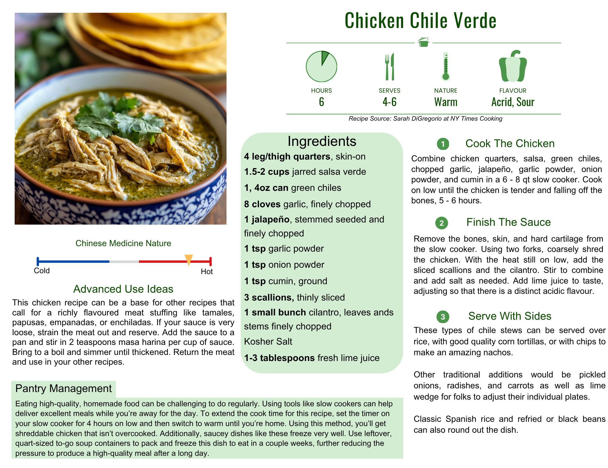 Chicken Chile Verde