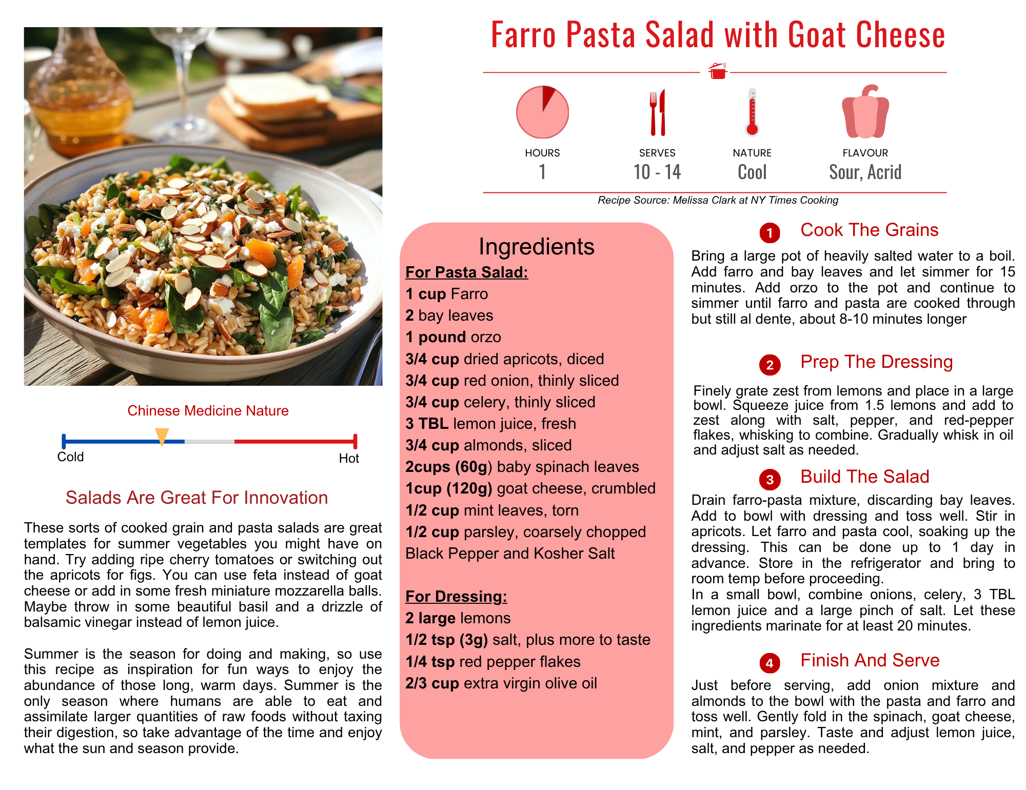 Farro Pasta Salad