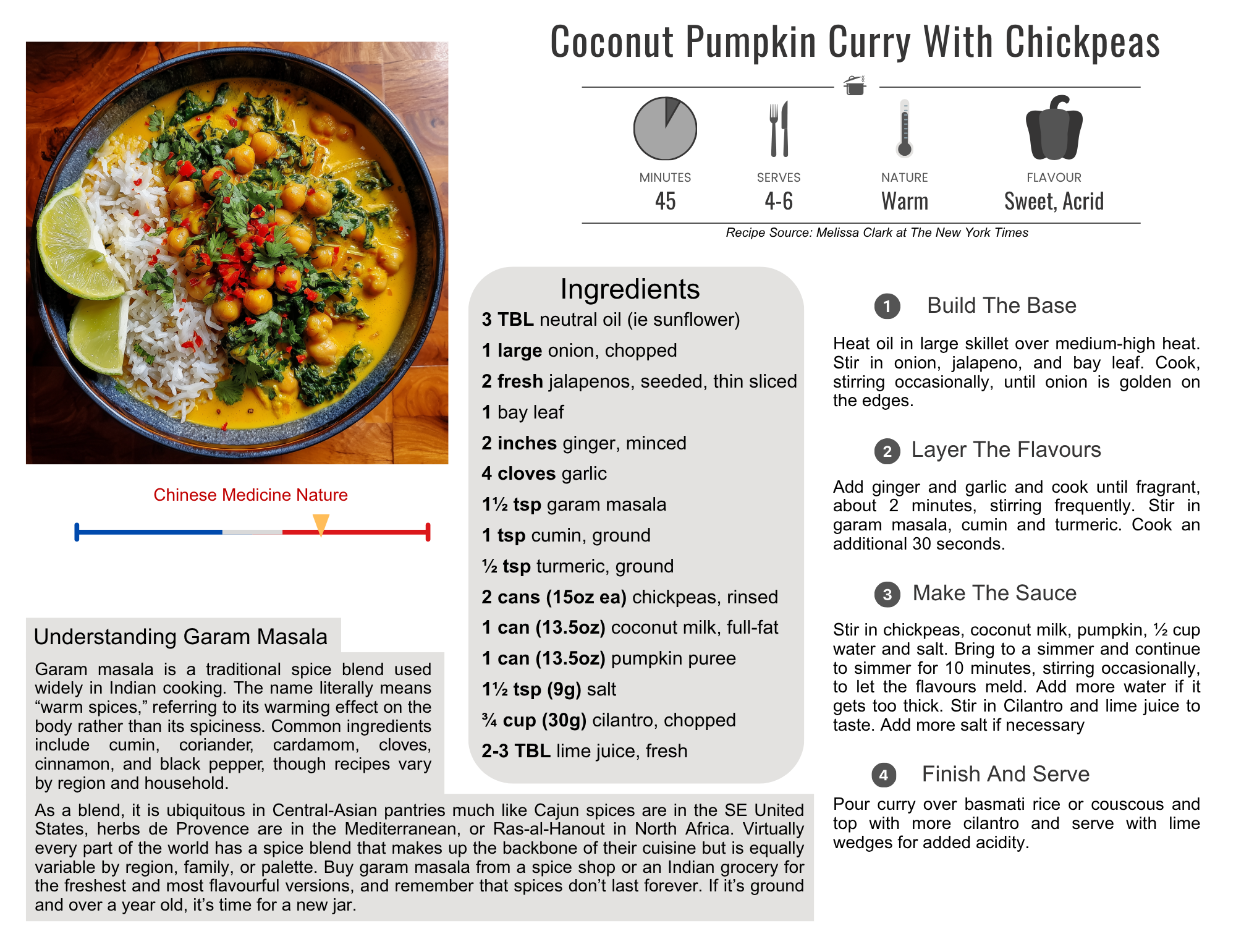 Coconut Pumpkin Curry