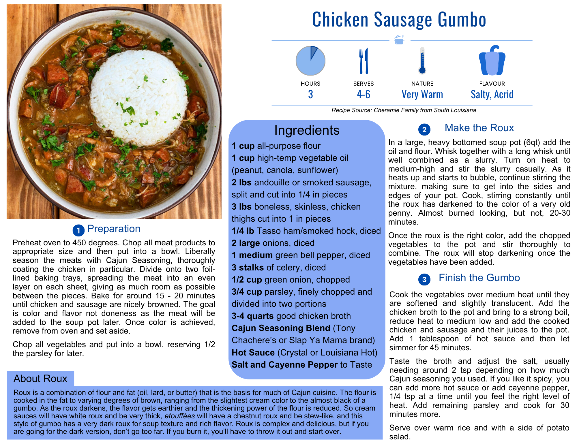 Chicken Sausage Gumbo