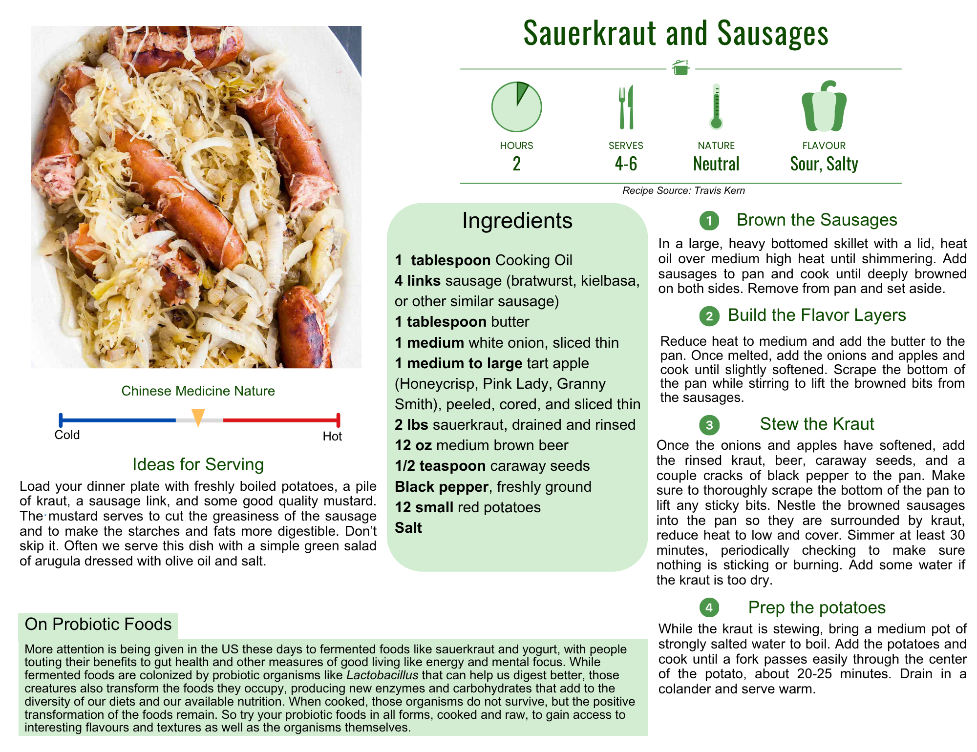 Sauerkraut and Sausages