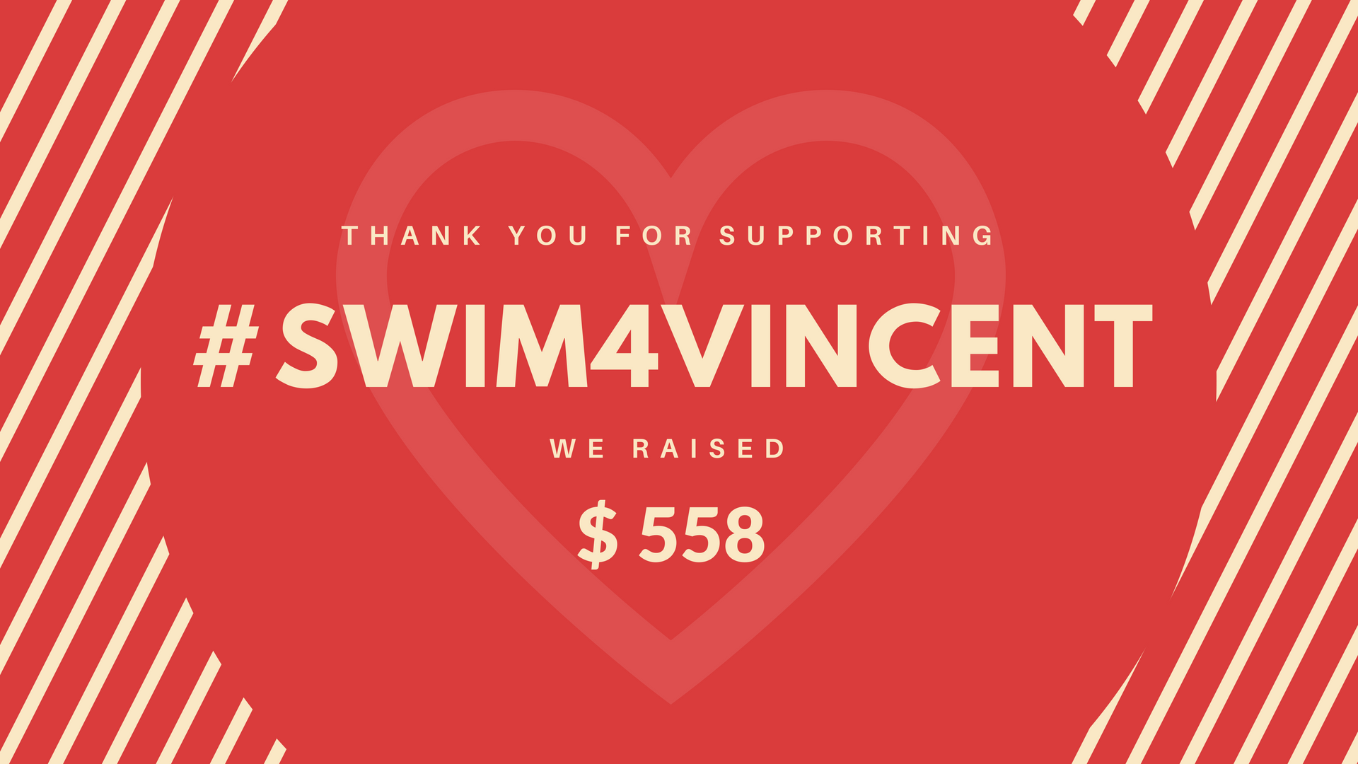 Thank You for Supporting #Swim4Vincent