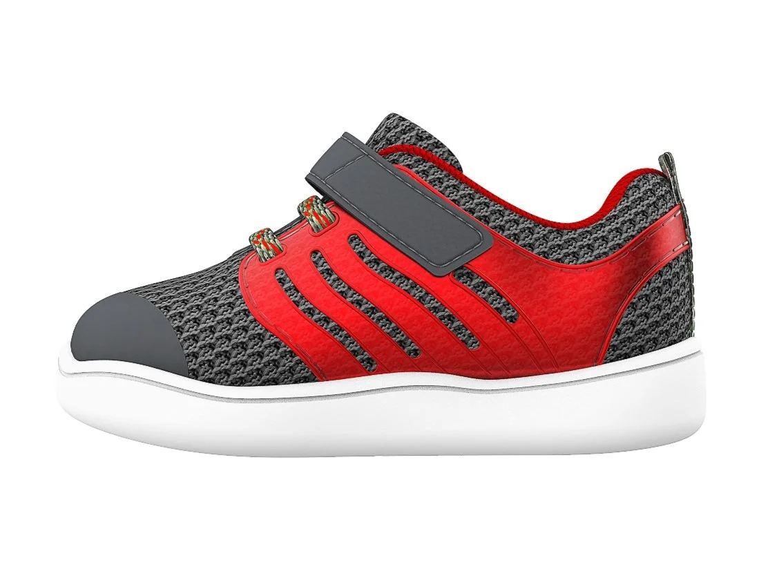 Infant Cage Grey Knit with Metallic Red Cage medial.png