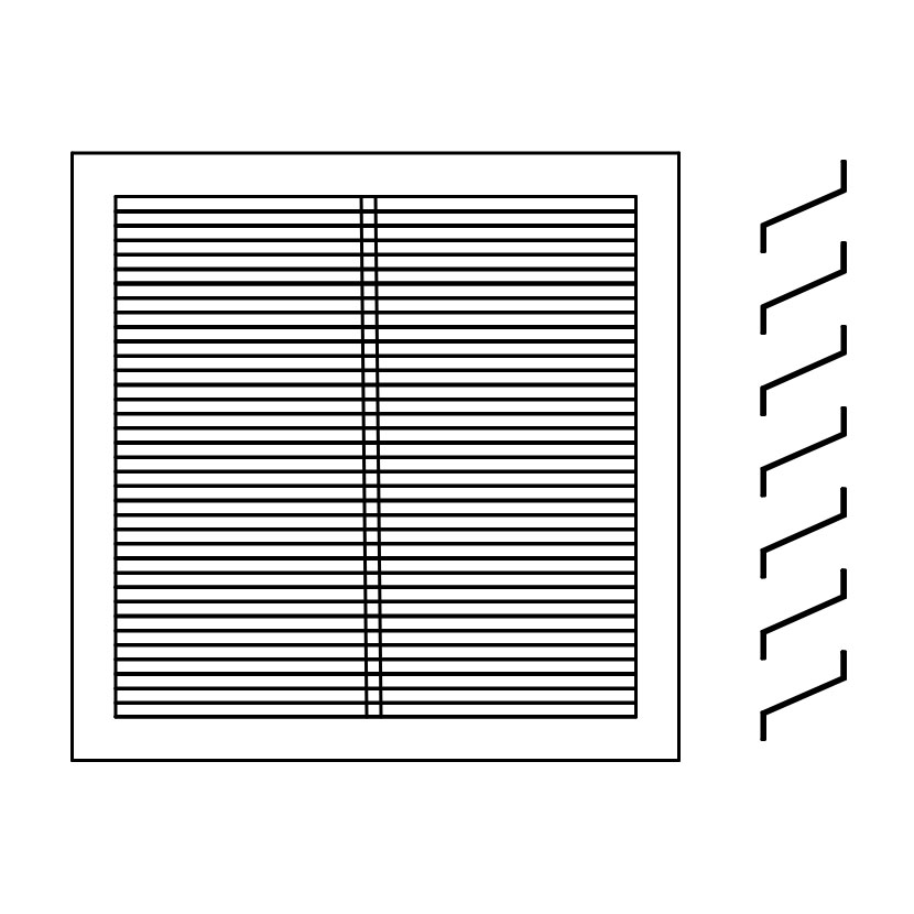 grille de ventilation acier Z