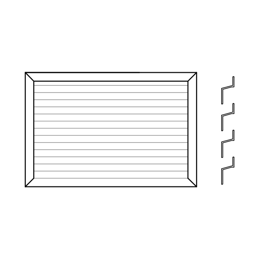 Grille de ventilation standard aluminium